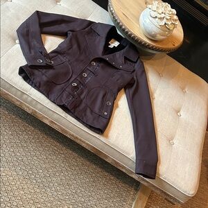 Diesel Plum Purple Wool Blend Blazer Jacket Size XS